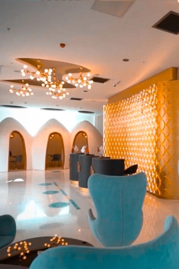 Estetik International's waiting room