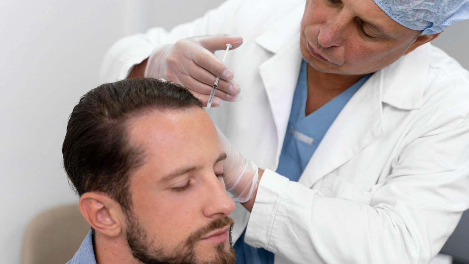 Needle-Free Hair Transplantation: Regrow Hair Comfortably background