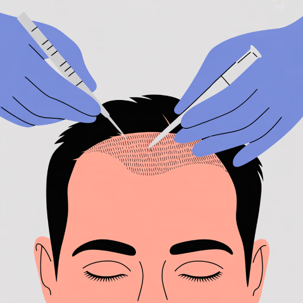 Long DHI Hair Transplantation