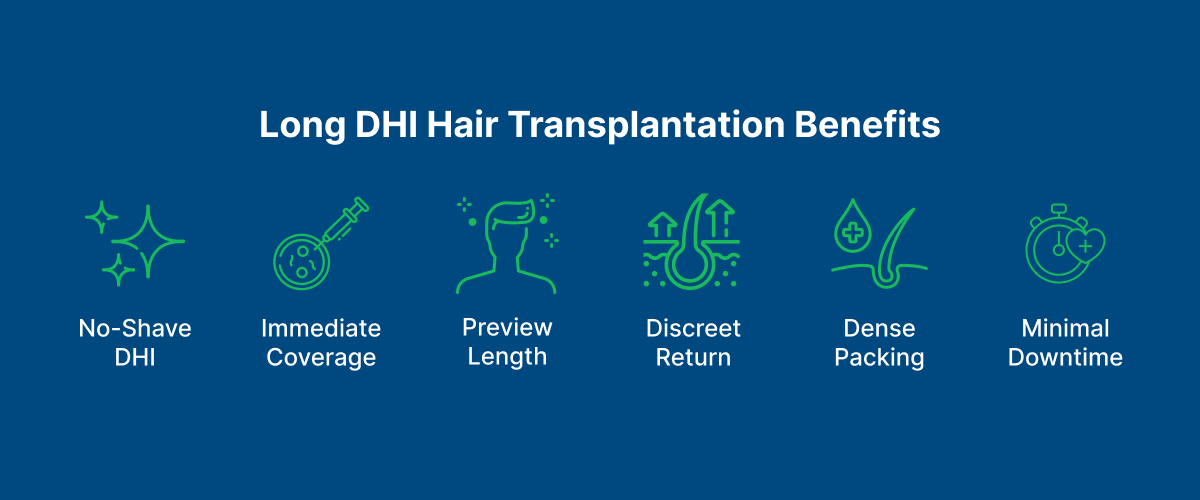 Long DHI Hair Transplantation Benefits